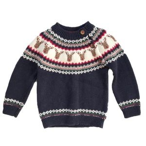 Mini Boden Rudolph Reindeer Sweater 218 